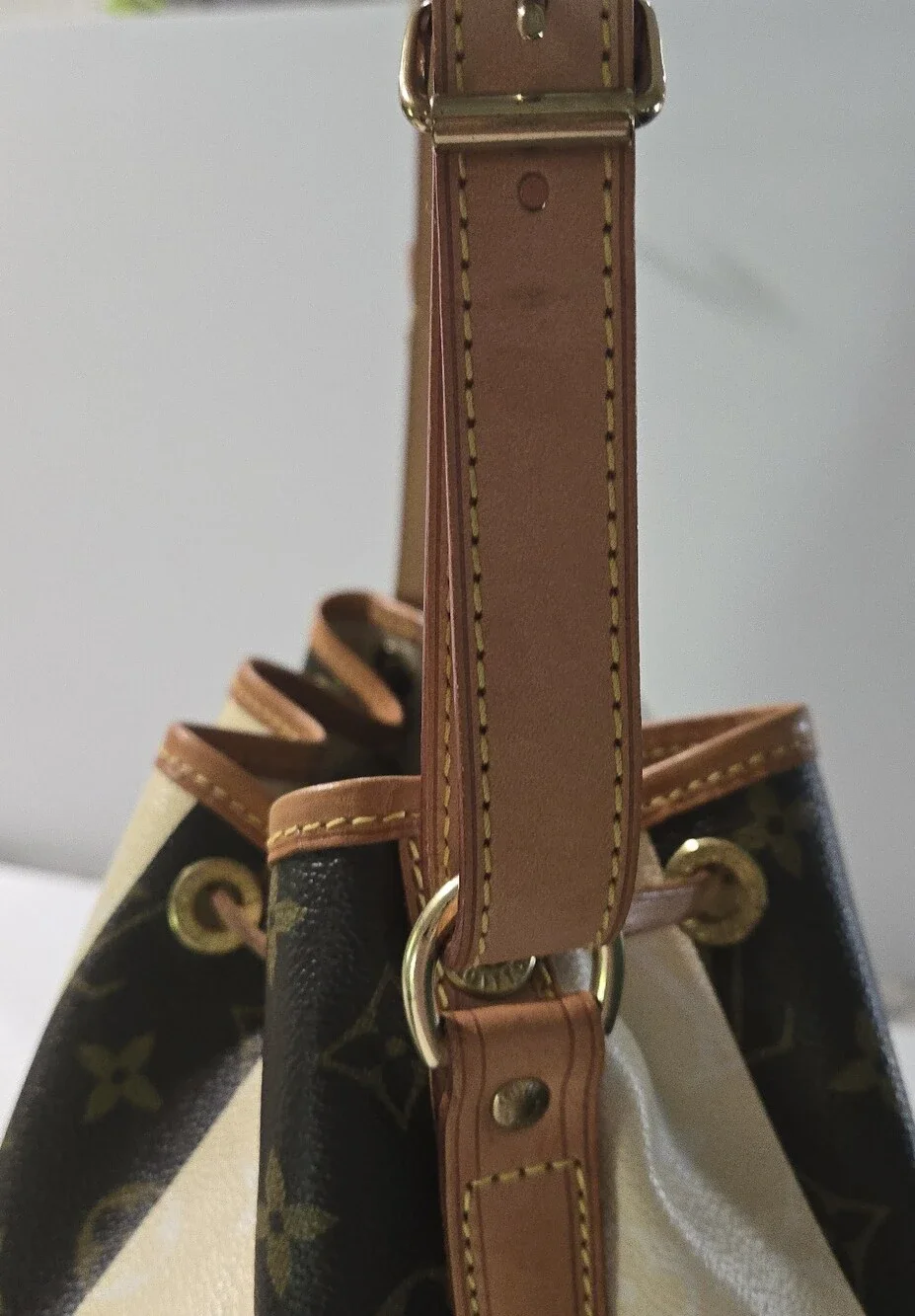 Louis Vuitton Limited Edition Rayures Petit Noe  Bucket Drawstring Shoulderbag